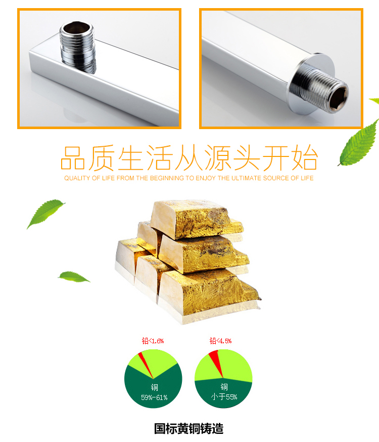 桓迪入墻式預埋盒暗裝淋浴花灑套裝 HD-3E56